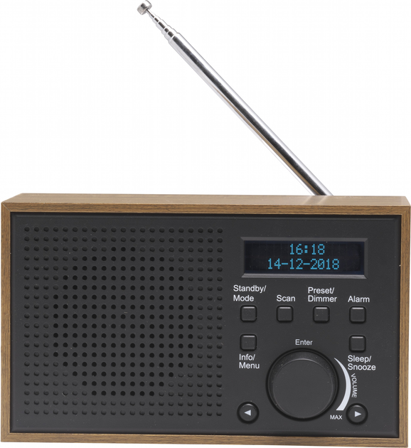 Odbiornik radiowy Denver DAB-46DGR Dark Grey (5706751042843) - obraz 1
