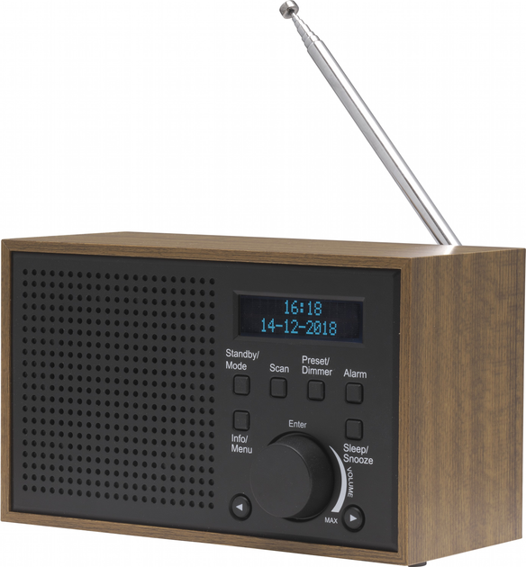 Odbiornik radiowy Denver DAB-46DGR Dark Grey (5706751042843) - obraz 2