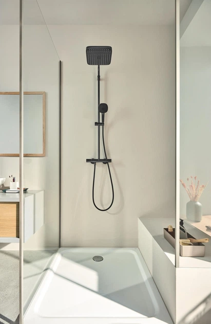 Душевая система с термостатом для настенного монтажа Grohe Tempesta System 250 Cube (266892431) - изображение 6