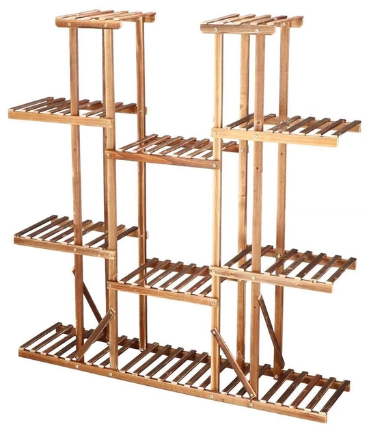 Підставка для квітів Springos із поличками дерев'яна 115 x 25 x 116 см (5907719440514) - зображення 2