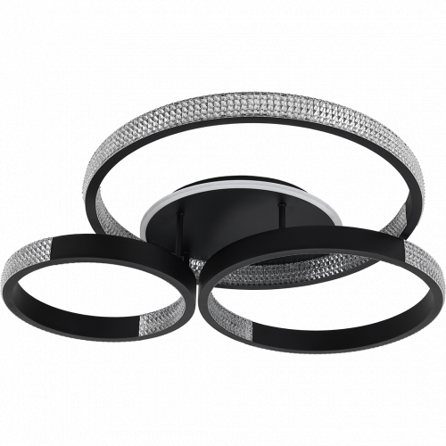 Светильник потолочный светодиодный LUMINARIA AKRILIKA ROUND 100W 4R BLACK 3000-6500К 9500Лм 800х690х115мм - изображение 2
