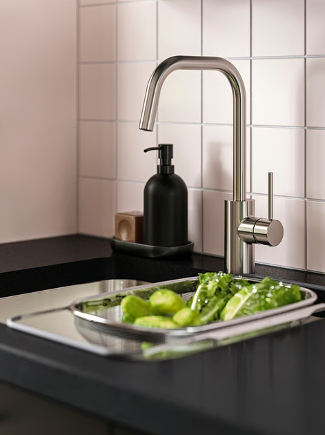 Смеситель ALMAREN IKEA 004.551.61 сталь - изображение 5