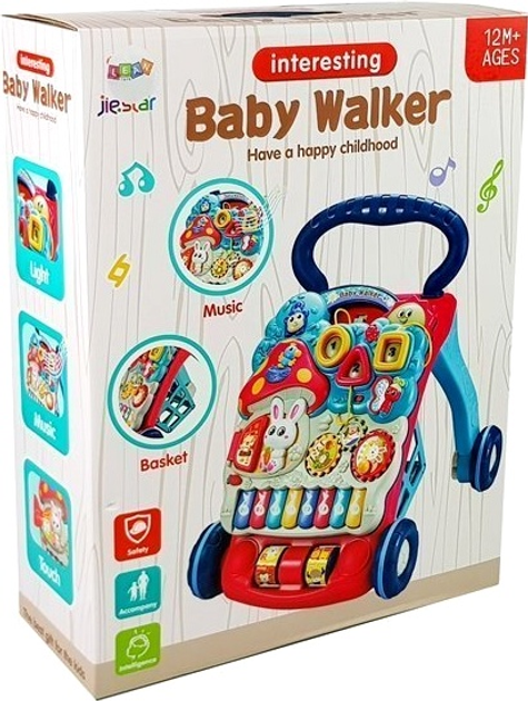 Ходунки-толкатель LEAN Toys Тварини 8474 (5903802458633) - зображення 1