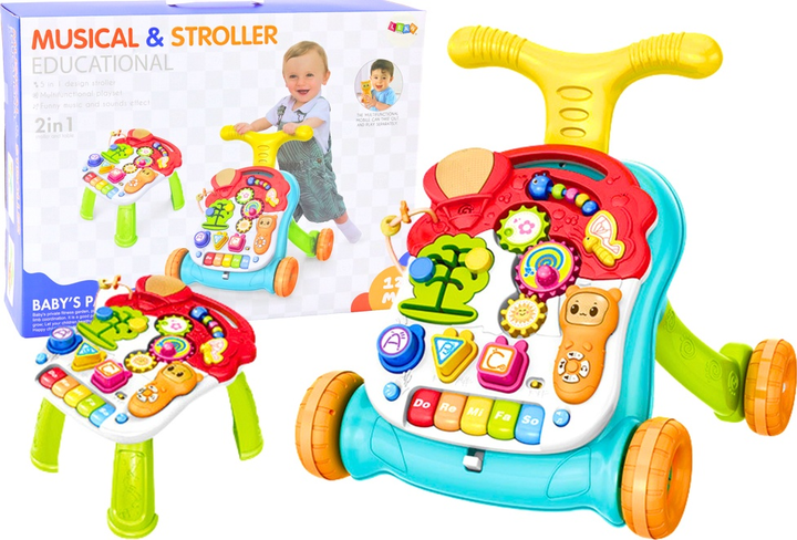 Chodzik-pchacz LEAN Toys 2w1 20098 (5905991022909) - obraz 2