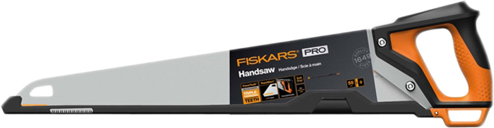 Ручна пилка Fiskars PowerTooth 550 мм 9 TPI (1062917) - зображення 2