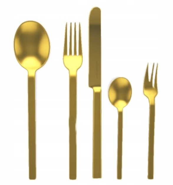 Zestaw sztućców Mepra Stile by Pininfarina Oro Ice, Sti dla 1 osoby 5 el. (0722020513024) - obraz 1