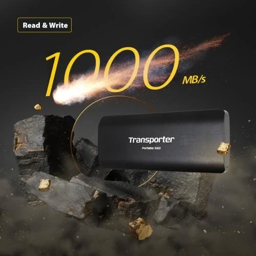 Зовнішній накопичувач SSD, 512Gb, Patriot Transporter, Black (PTP512GPEC) - зображення 2