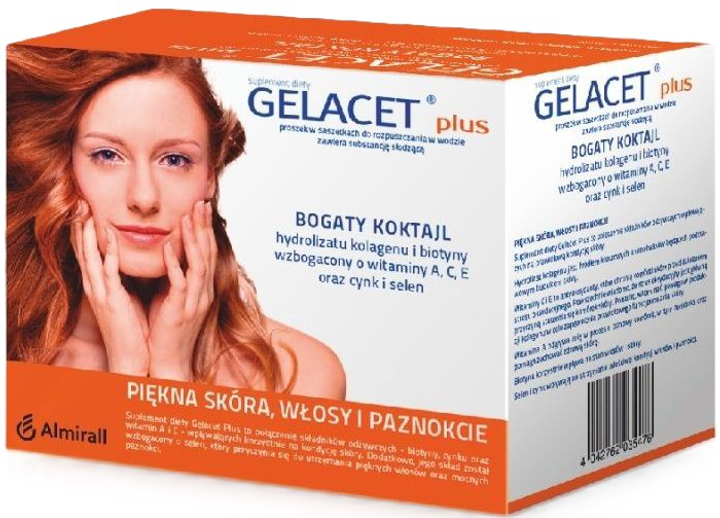 Suplement diety Almirall Gelacet Plus 21 saszetek (4042762035476) - obraz 1
