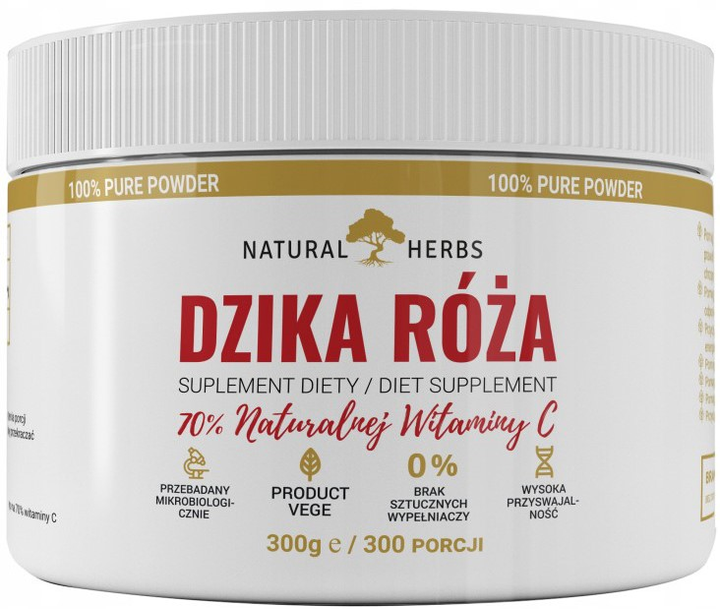 Suplement diety Alto Pharma Dzika Róża 70 % Naturalna witamina C 300 g (5903715549855) - obraz 1