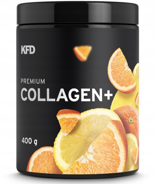 Suplement diety KFD Premium Collagen+ Pomarańcza-Cytryna 400 g (5901947665558) - obraz 1