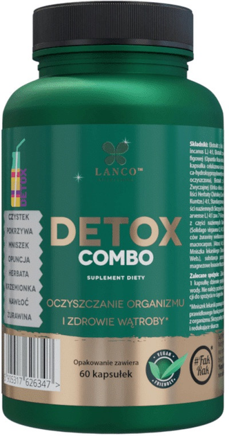 Suplement diety Lanco Nutritions Detox Combo 60 kapsułek (5905317626347) - obraz 1