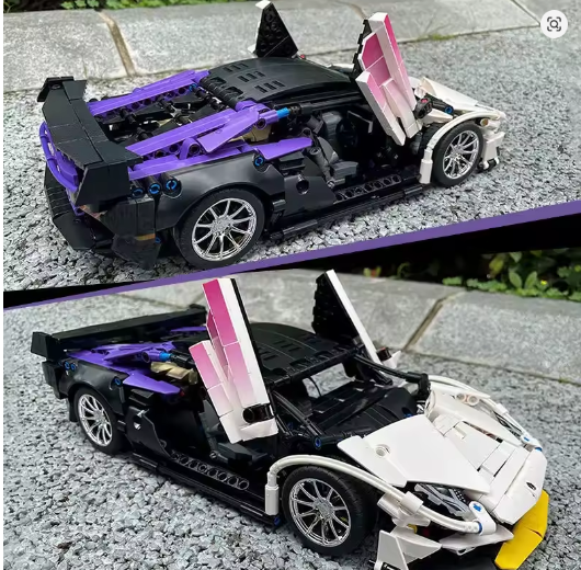 Конструктор спортивна машина Lamborghini 1:14 гумові колеса 7103 - зображення 4