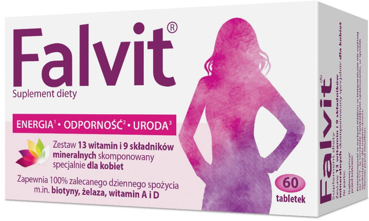 Suplement diety Jelfa Falvit 60 tabletek (5904398318011) - obraz 1