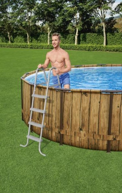 Basen Bestway Power Steel Swim Vista Series Pool Set 56977 5.49  × 1.22 m (6941607311530) - obraz 5