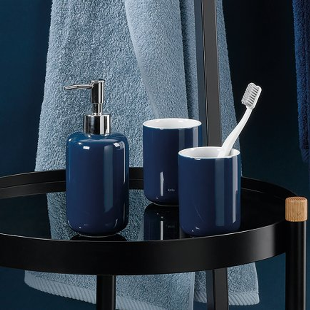 Dozownik do mydła Kela Isabella ceramiczny indygo (20510) 400 ml (4025457205101) - obraz 4