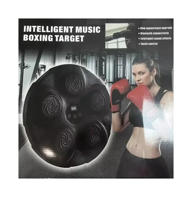 Музыкальная боксерская мишень Intelligent music boxing target мишень для бокса перчатки 9 режимов Черный 5 Вт - изображение 5