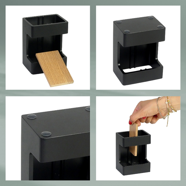 Ogranizer na szczoteczki Kela Cube czarny (23688) (4025457236884) - obraz 4
