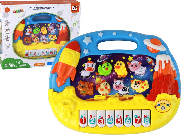 Навчальний набір LEAN Toys Піаніно для вивчення англійської мови 17270 (5905991000938) - зображення 2