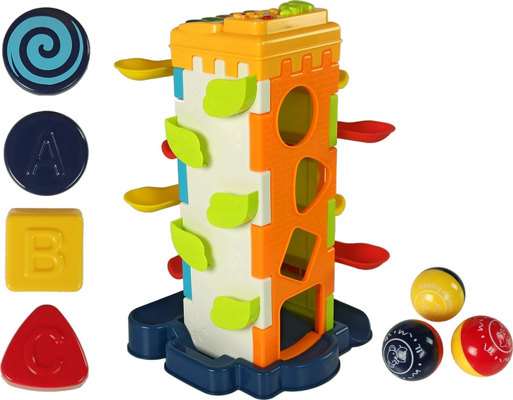 Sorter z pianinkiem LEAN Toys Zjeżdżalnia piłeczek 9428 (5904204754491) - obraz 3
