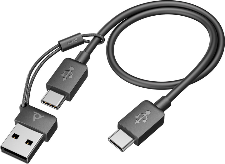 Słuchawki HP Poly Voyager Focus 2 UC USB-A/USB-C (7S4L6AA) - obraz 4