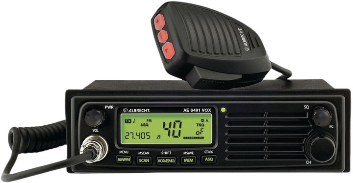 Радіостанція автомобільна Albrecht AE 6491 VOX CB (4032661264817) - зображення 1