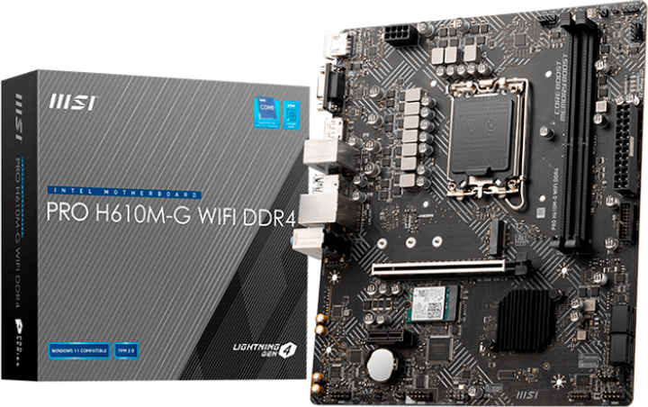 Płyta główna MSI PRO H610M-G WIFI DDR4 (s1700, Intel H610, PCI-Ex16) - obraz 5