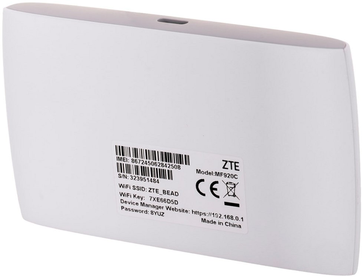 Router Wi-Fi ZTE MF920C White (6902176149863) - obraz 5