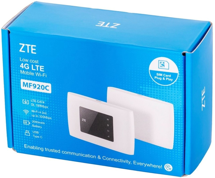 Router Wi-Fi ZTE MF920C White (6902176149863) - obraz 9