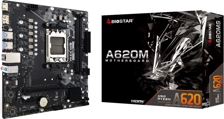 Płyta główna Biostar A620MS (sAM5, AMD A620, PCI-Ex16) (4712960687592) - obraz 4