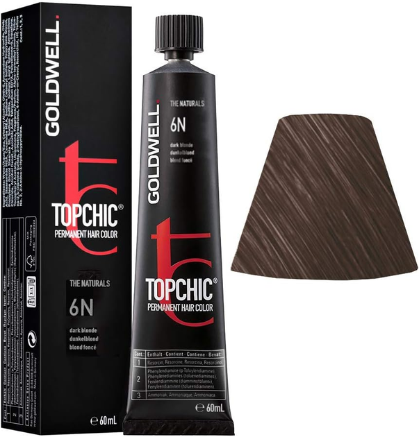 Фарба для волосся Goldwell Topchic trwała 6N 60 мл (4021609000105) - зображення 1