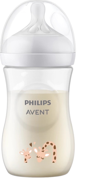 Пляшечка для годування Philips AVENT Natural Response  260 мл 1м+ Жирафа SCY903/66 (8710103989691) - зображення 2
