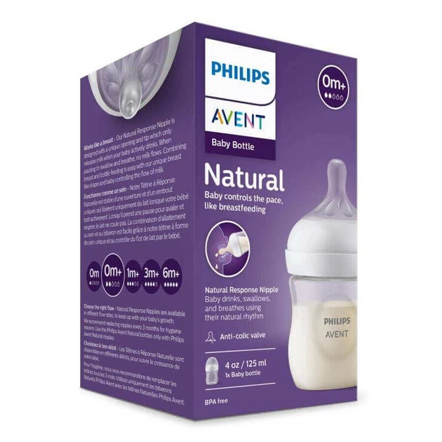 Пляшечка для годування Philips AVENT Natural Response 125 мл 0м+ SCY900/01 (8710103990444) - зображення 13