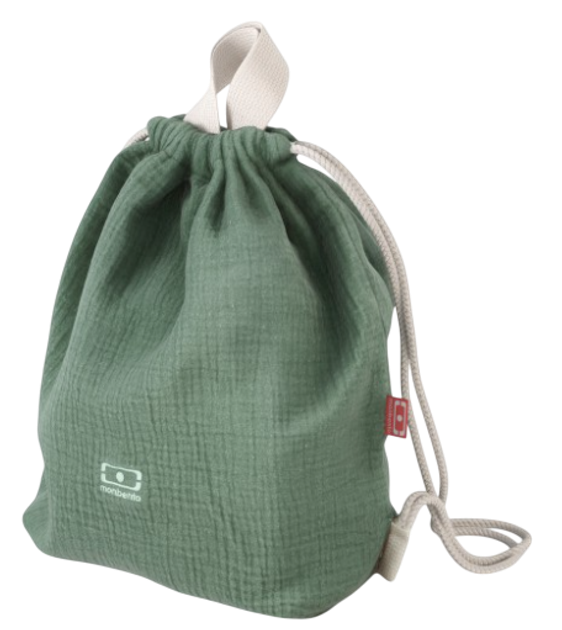 Worek na lunchbox Monbento Buddy Green Natural (3760367952004) - obraz 1