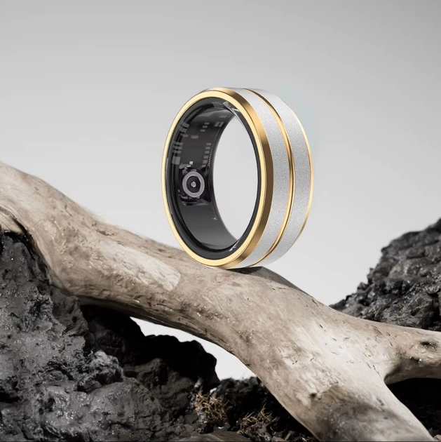 Смарт кольцо Smar Ring KDBAO Тонометр Счетчик калорий Gold-Gray - изображение 3