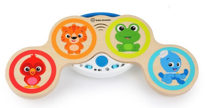 Zabawka drewniana bębenki muzyczne Baby Einstein Magic Touch HAPE 6m+ (74451116504) - obraz 1