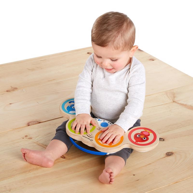 Zabawka drewniana bębenki muzyczne Baby Einstein Magic Touch HAPE 6m+ (74451116504) - obraz 4