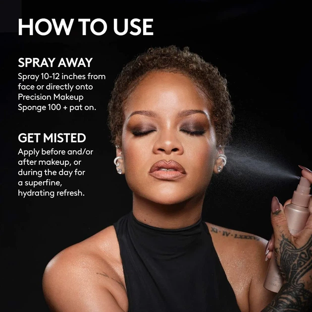 Спрей для фиксации макияжа увлажняющий Fenty Beauty by Rihanna You Mist Makeup-Extending Setting Spray 100 мл - изображение 5