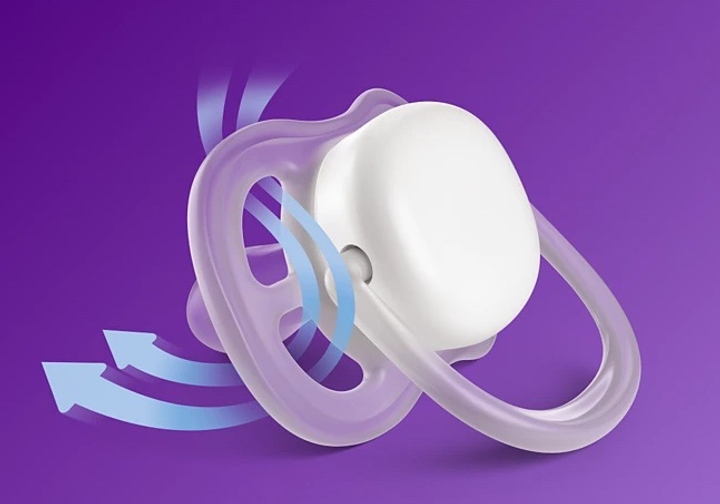 Smoczek ortodontyczny Philips AVENT Ultra Air Happy 0-6m 2 szt SCF080/02 (8710103949213) - obraz 8