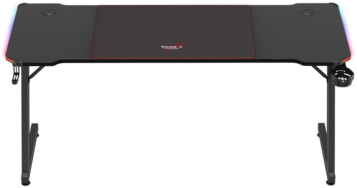 Biurko gamingowe Huzaro Hero 4.8 RGB Black - obraz 4