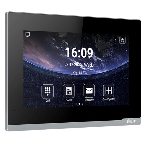 Видеодомофон с сенсорным дисплеем Dnake E416W, 7" TFT 1024 × 600, Wi-Fi, Black - изображение 3
