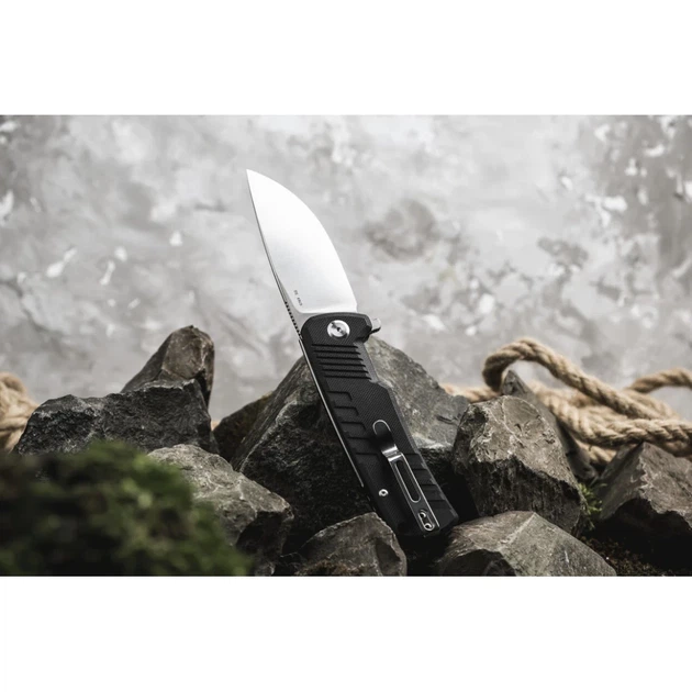 Складной нож Ganzo G769-BK — сталь D2, черная рукоять G10 - изображение 5