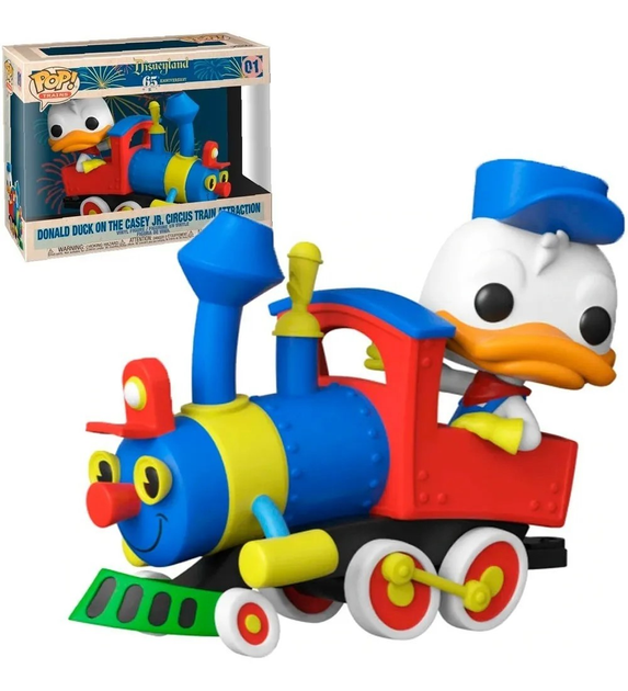 Фігурка  Funko POP! Trains Disneyland 65th Anniversary Donald Duck on the Casey Jr. Circus Train Attraction 01 (0889698509473) - зображення 2