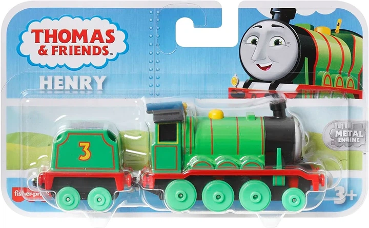 Металлический поезд Генри из Паровозик Томас и друзья Thomas & Friends Henry (HMC43) - Фото 2 Металлический поезд Генри из Паровозик Томас и друзья Thomas & Friends Henry (HMC43) - изображение 2
