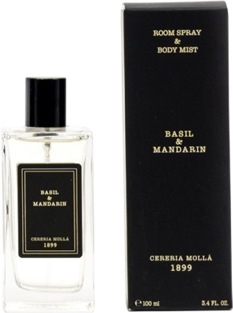 Spray dla domu Cereria Molla Cosmetica Premium Basil and Mandarin 100 ml (8424405012185) - obraz 1