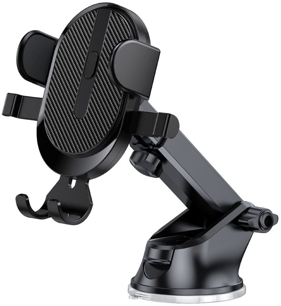 Uchwyt samochodowy do telefonu Forever Recycling RUS36-G-S Black (5907457753327) - obraz 1