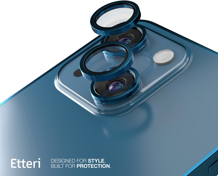 Szkło hartowane Etteri Camera Lens Protector do Apple iPhone 13 / 13 Mini Blue (5907504523804) - obraz 2
