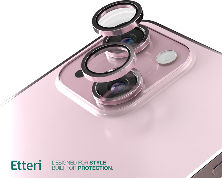 Szkło hartowane Etteri Camera Lens Protector do Apple iPhone 15 / 15 Plus Pink (5907504524450) - obraz 2