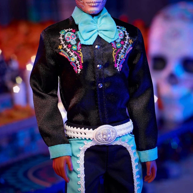 Кукла коллекционная Кен Барби Barbie Signature Doll, 2024 Día De Muertos Ken HRM73 - изображение 2