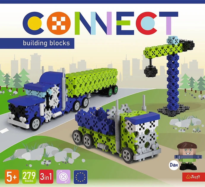 Klocki konstrukcyjne Trefl Connect 3w1 281 elementów (5900511619775) - obraz 7