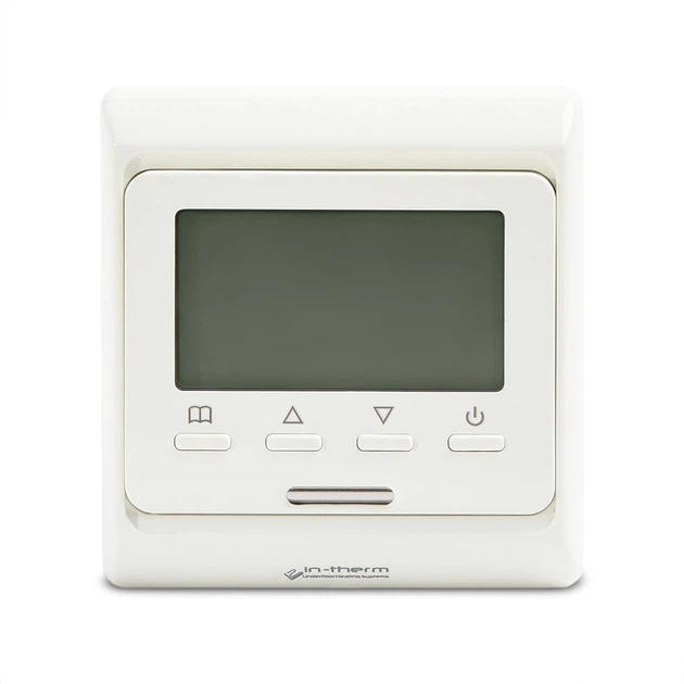 Програмований терморегулятор In-Therm E51 Cream з виносним та вбудованим датчиком температури 2800 Вт для електричної теплої підлоги та радіаторів - зображення 3